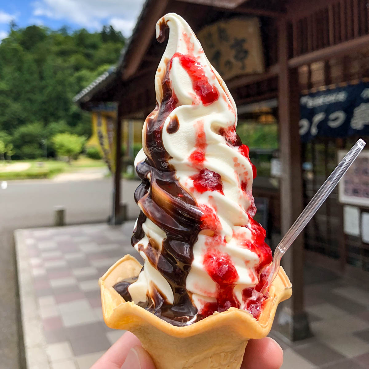 いちごチョコミックスソフト